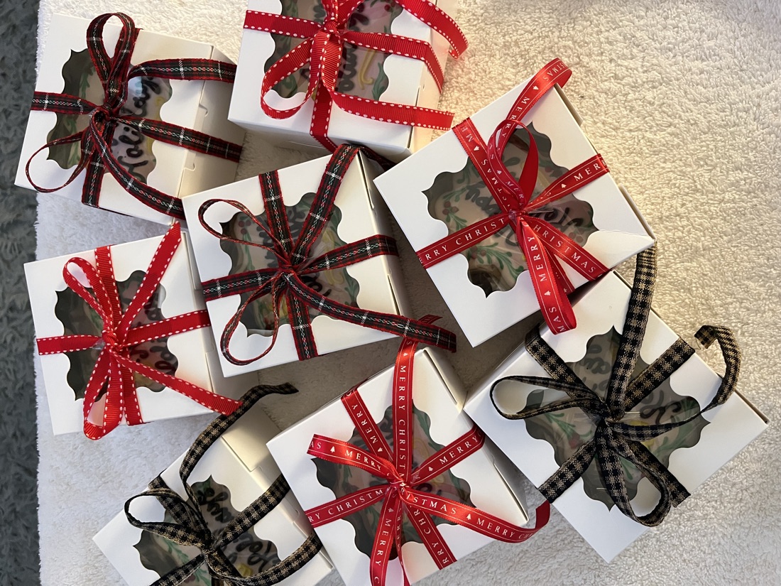 Sweet Snackerie treats packaged as a gift